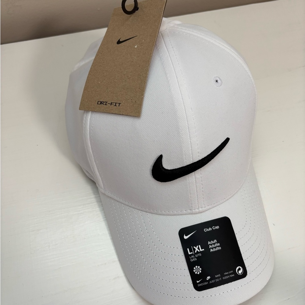 Nike Black and White Dri-FIT Club Cap